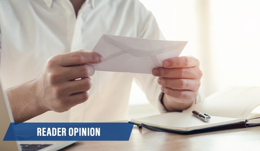 Reader Opinion letter
