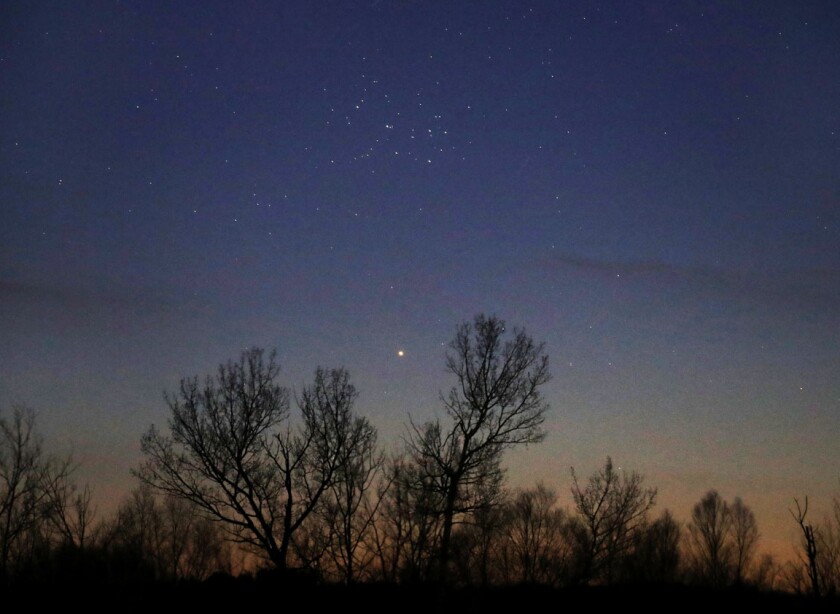Mercury and Pleiades