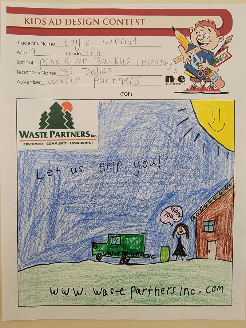 Pine River-Backus Elementary School - Ms Dallas' 4th Grade Class