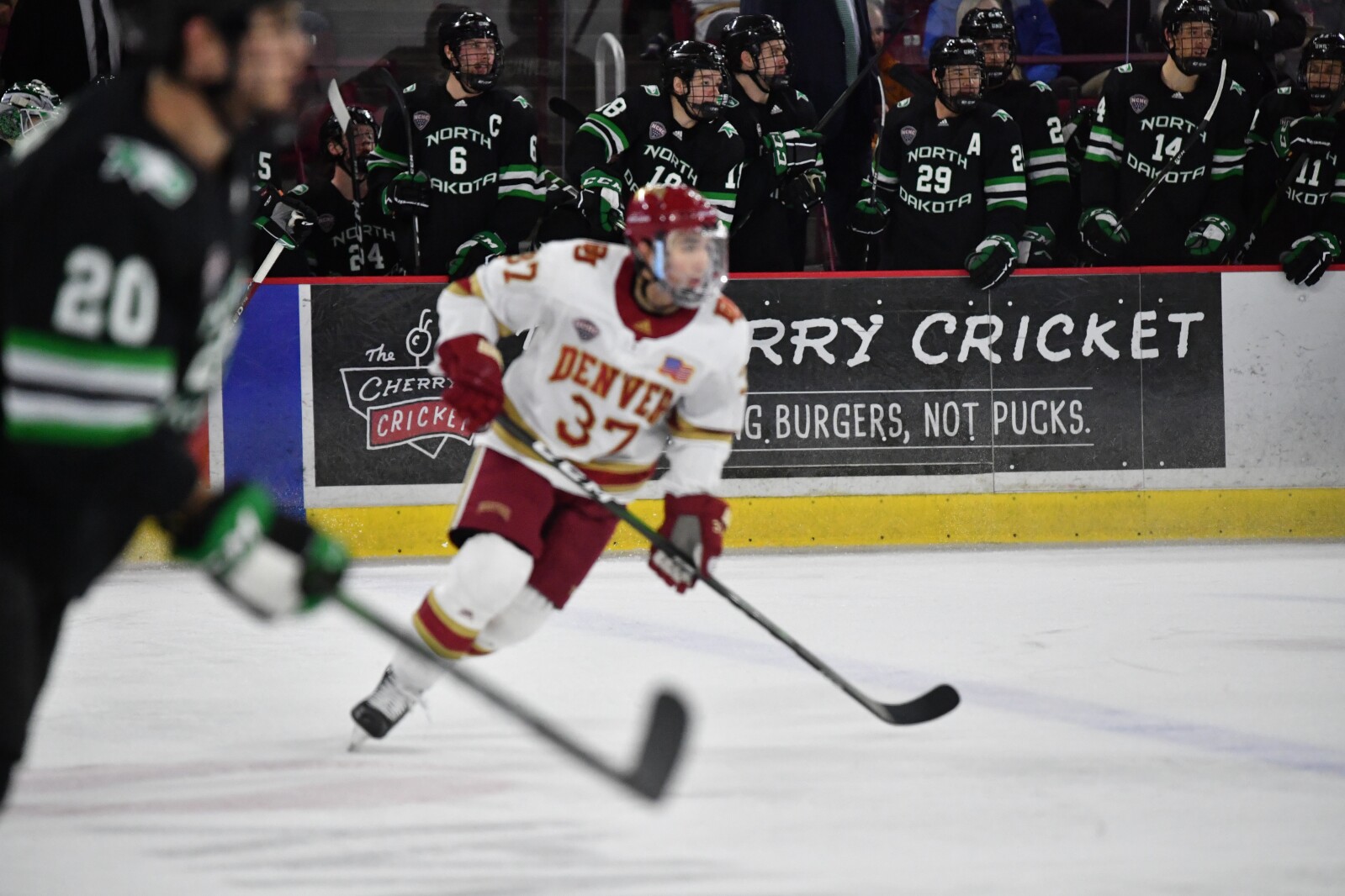 UND's Josh Rieger, who scored his first-career goal, was eating a pound ...