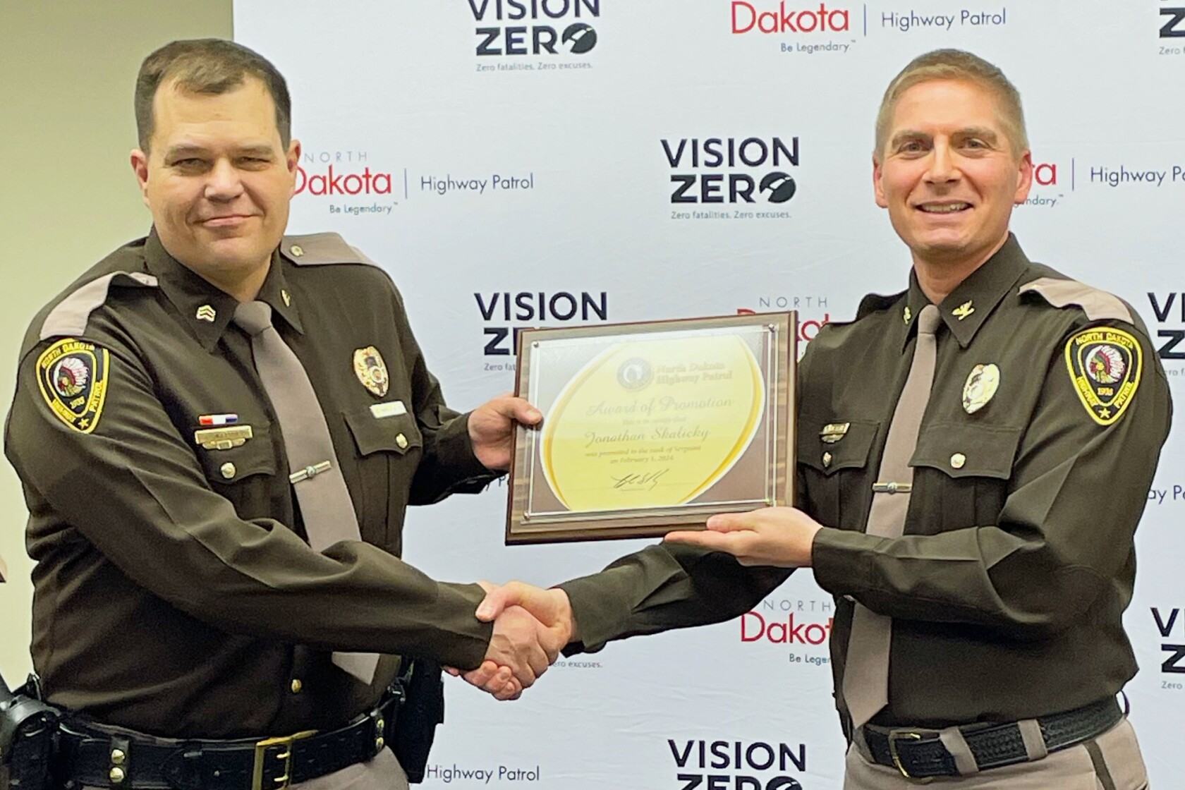 North Dakota Highway Patrol promotes Jonathan Skalicky - Jamestown Sun ...