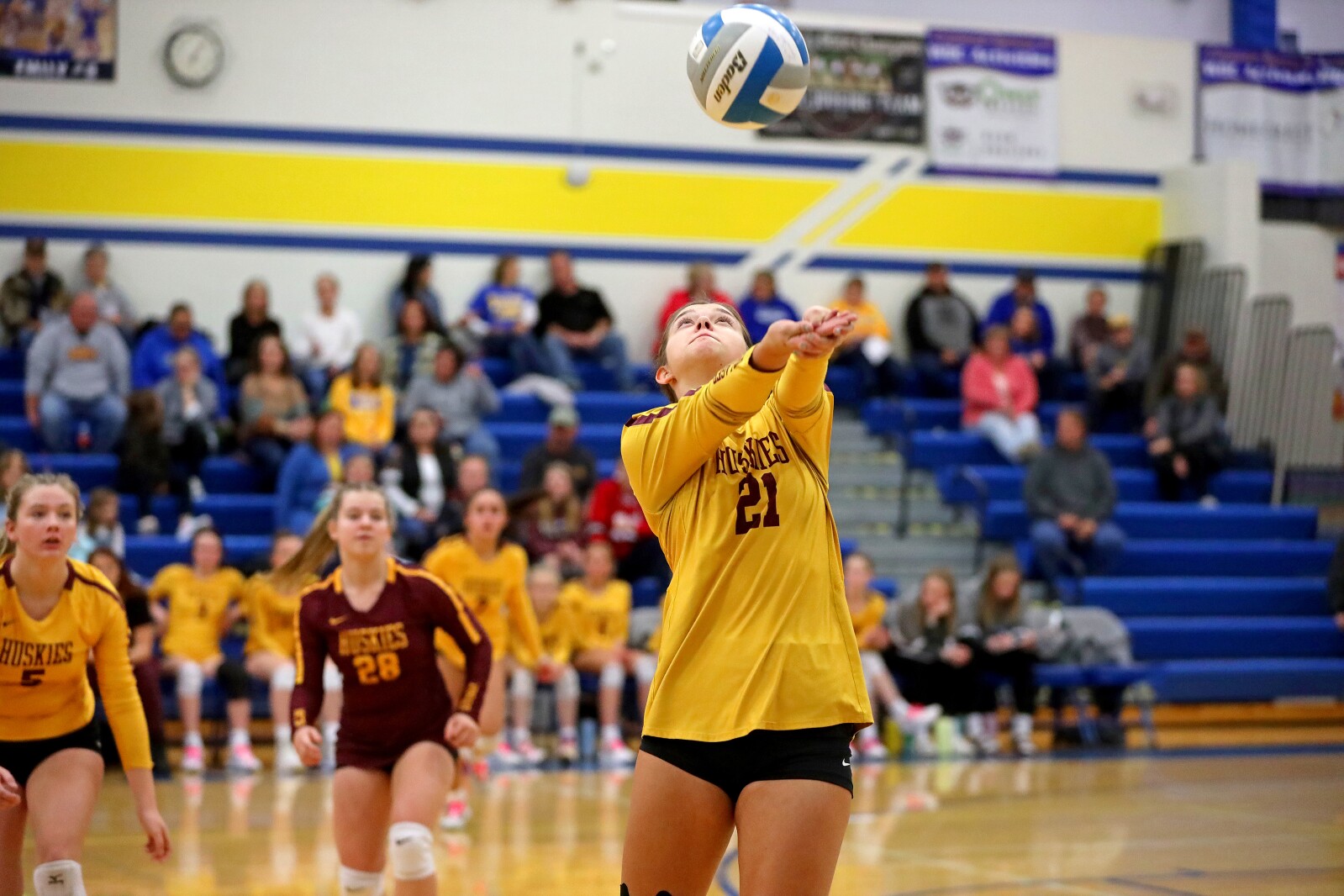 Wadena-Deer Creek vs Pillager volleyball on Thursday, Oct. 27, 2022, in Wadena.