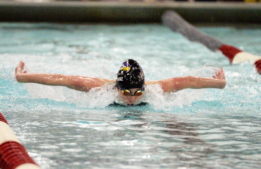 Carly Reed Swimmer Girls swimming and diving: A dream come true for this Card - West ...