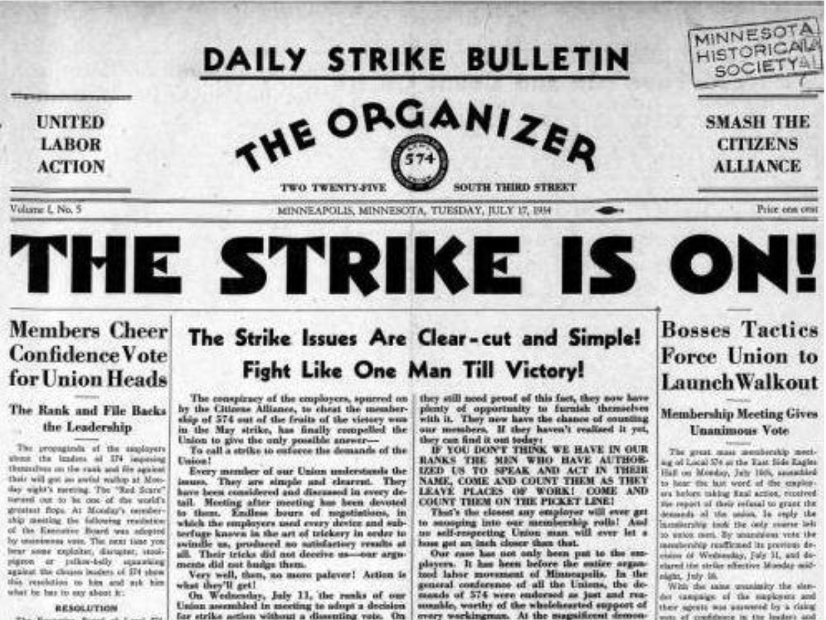 Flashback: Minnesota’s first labor strike hit St. Paul in 1854, while a ...
