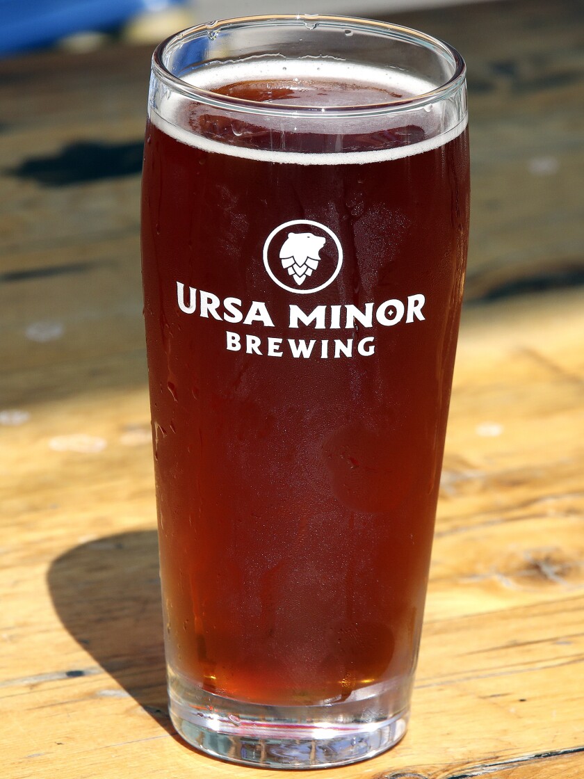 A glass of beer.
