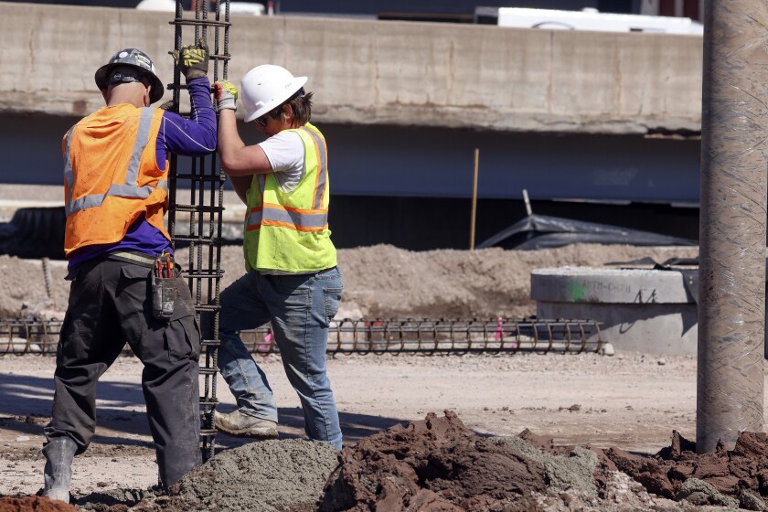 Work at the Twin Ports Interchange Project