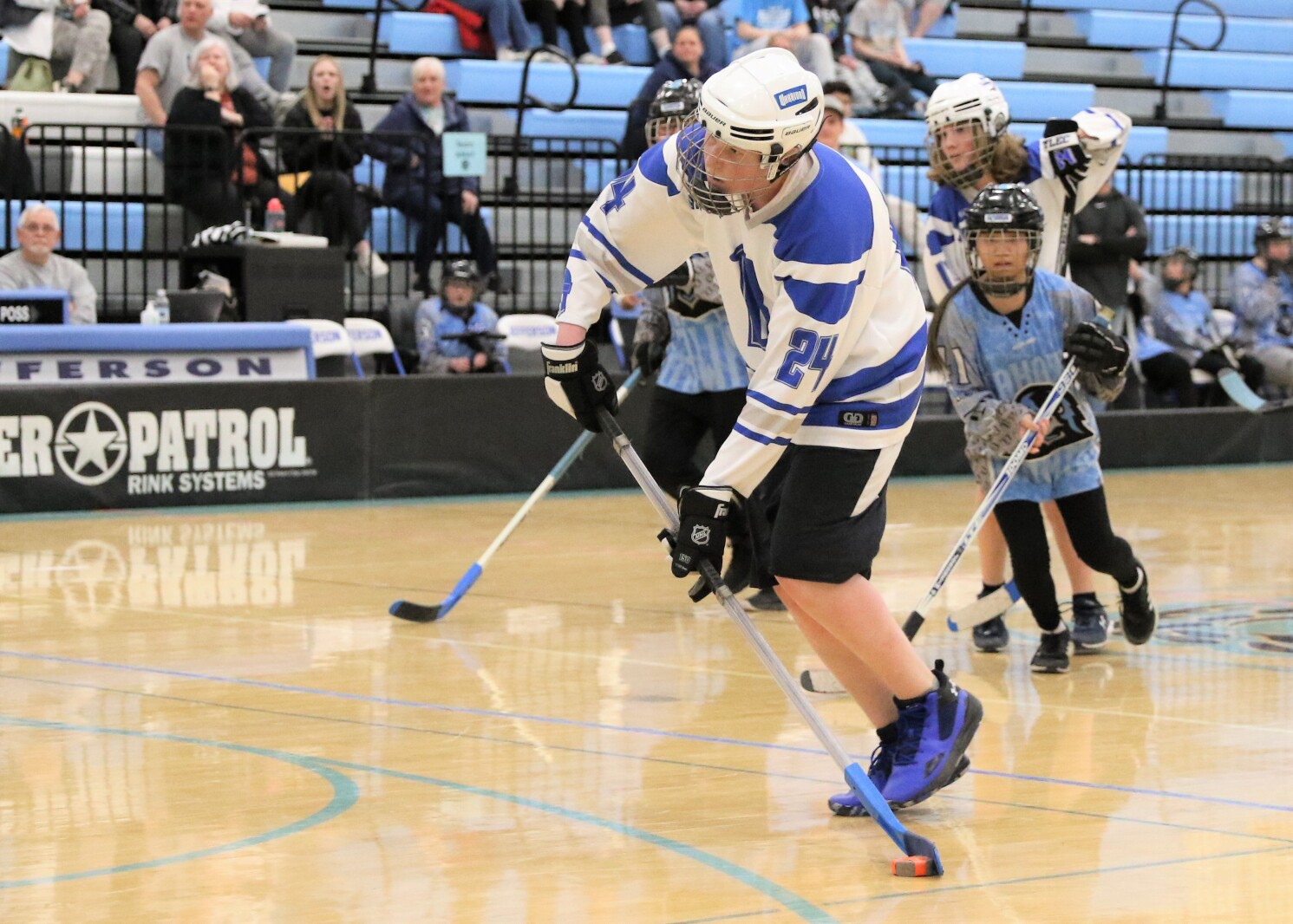 Brainerd vs Dakota United Saturday, March 19, 2022, during the adapted floor hockey state championship game at Bloomington Jefferson High School.