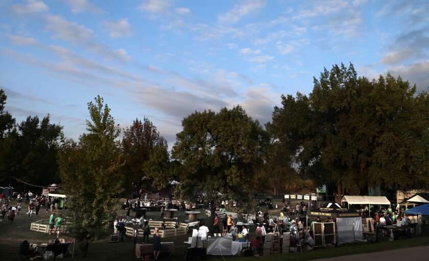 A view of the Greenway Takeover Festival in September 2017. photo by Eric Hylden/Grand Forks Herald