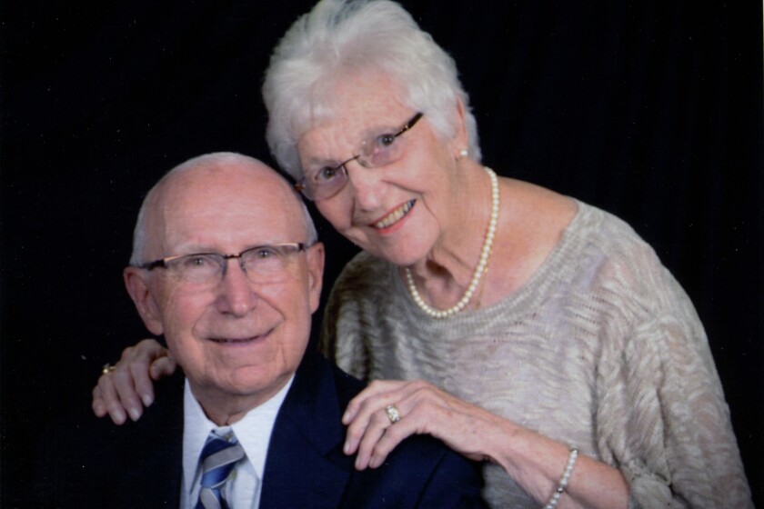 Fred and May Ehrich celebrated 60 wonderful years together, September 18, with a dinner cruise on the Padelford Riverboats, off Harriet Island in St. Paul with their family. They were married at St. Joseph’s Catholic Church in Crosby.