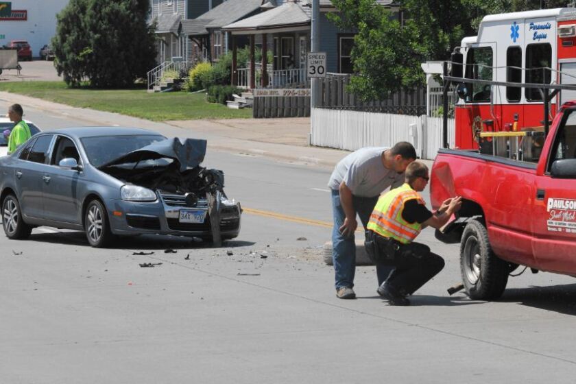 PHOTO: Rear-ended on Sanborn