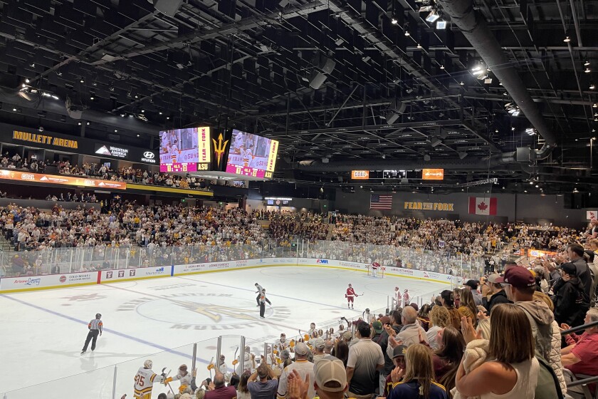 With new arena complete, Arizona State hockey hopes conference