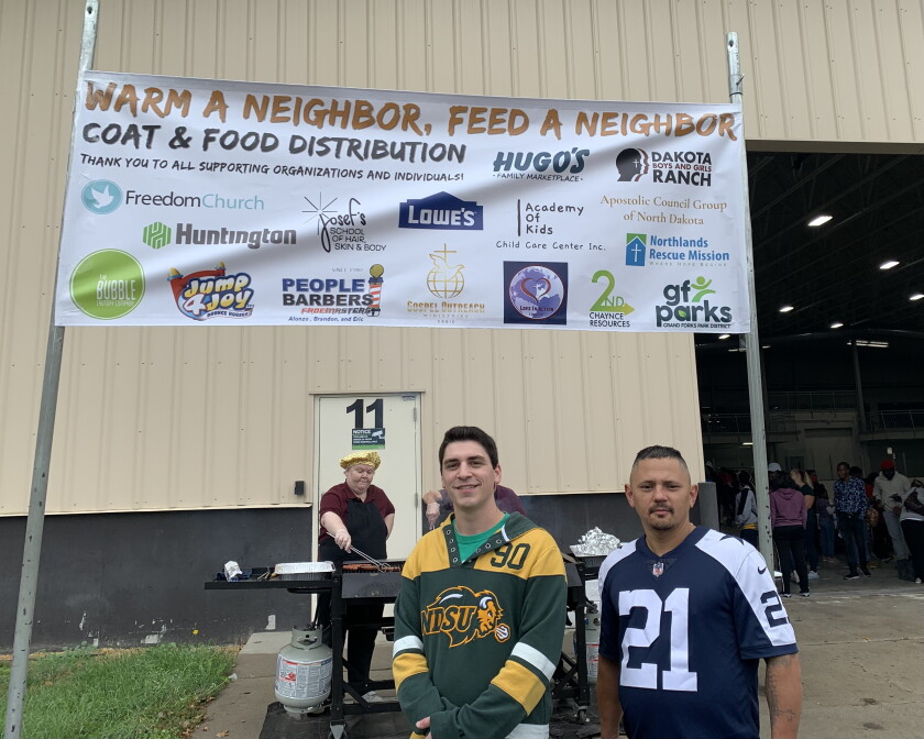Jordan Rudnik Local coat and food distribution gets the community together to give ...