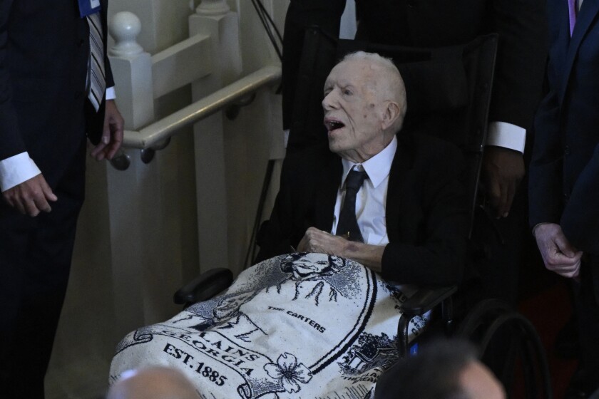 Memorial service honors Rosalynn Carter, with ailing former President