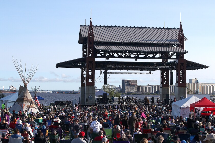 Thousands gather Sunday afternoon, Sept. 4, 2022, at Bayfront Park in Duluth
