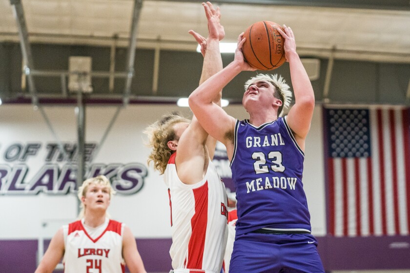 Grand Meadow, LeRoy-Ostrander boys basketball
