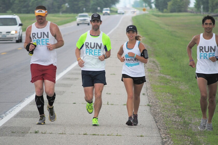 20 miles a day on foot: Running across Minnesota for a cause far, far away 20 miles a day on foot: Running across Minnesota for a cause far, far away