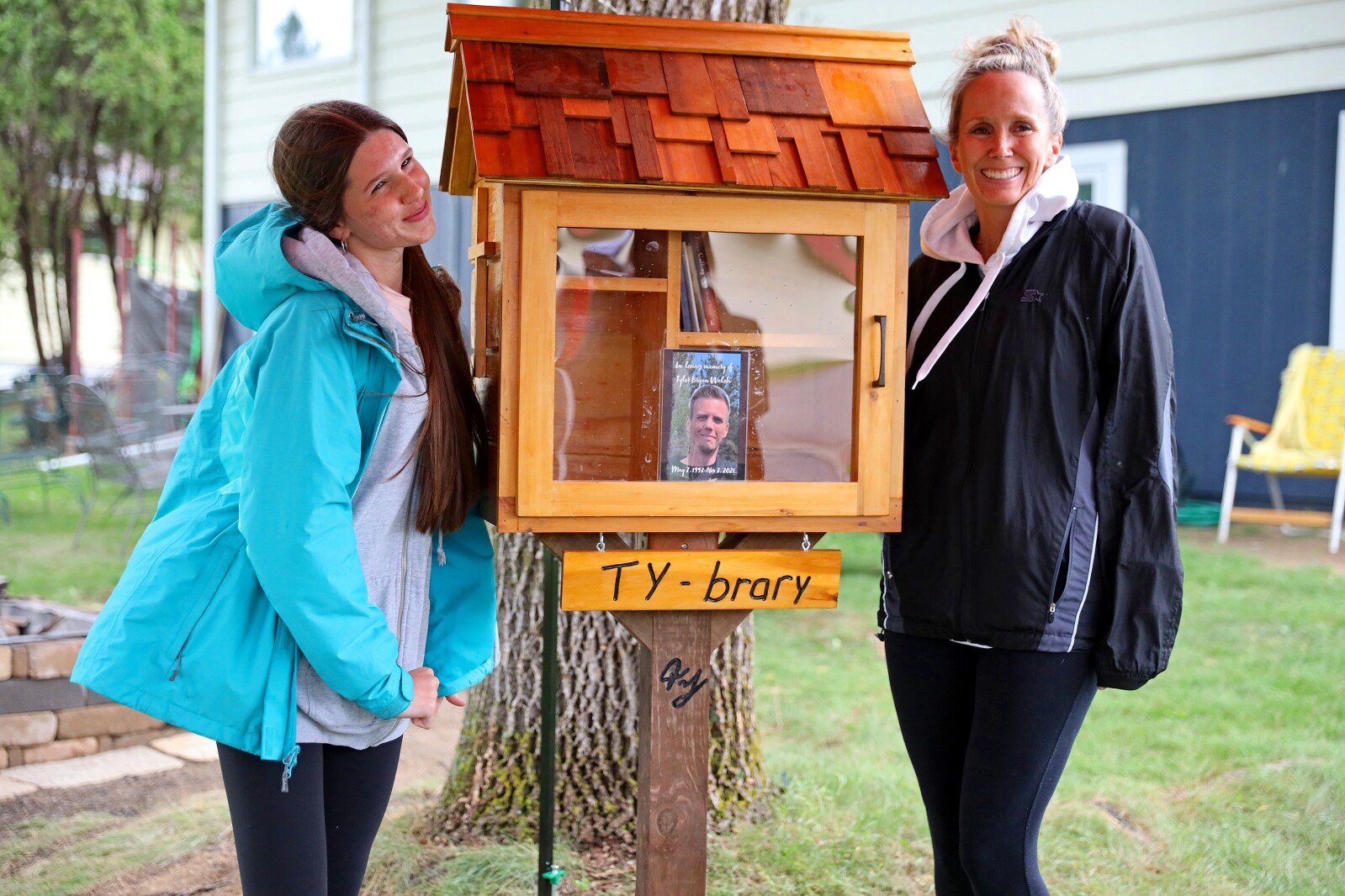 Saturday, July 23, 2022, during the installation of the first Ty-brary in Brainerd.