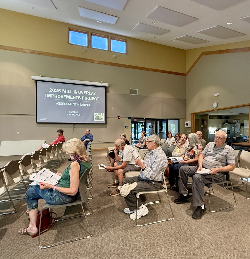 Baxter hosts hearing on pavement projects