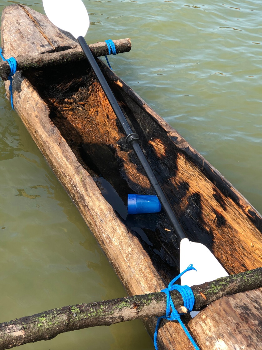 Log Canoe Rig Minnesota cousins build canoe from a tree to reenact 160-year-old ...