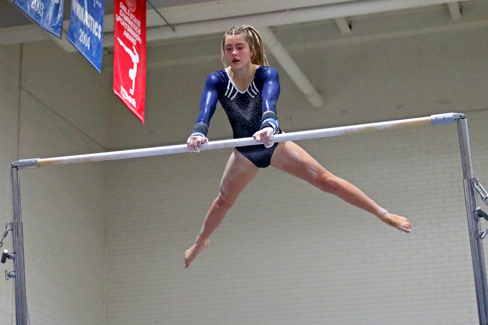 Brainerd gymnastics against Sauk Rapids on Friday, Jan. 13, 2023, at Brainerd.