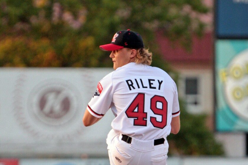 Life of Riley: RedHawks relief pitcher flourishing in 2nd pro baseball ...