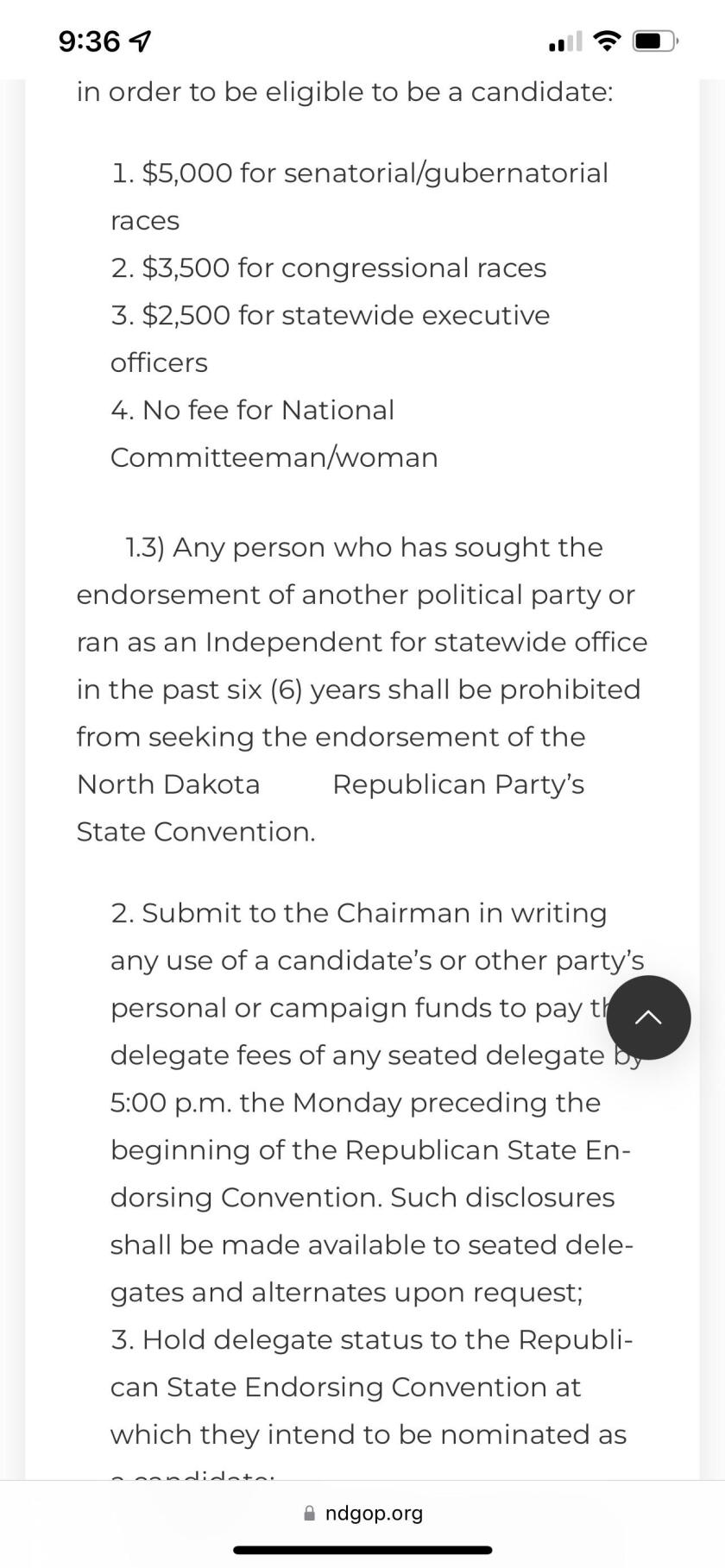 NDGOP Bylaws
