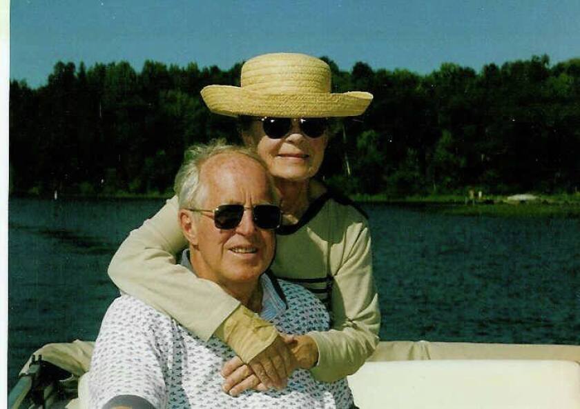 John Poston’s parents, Jere and Patti Poston, pose together before either were diagnosed with an Alzheimer’s-related disease. Submitted photo