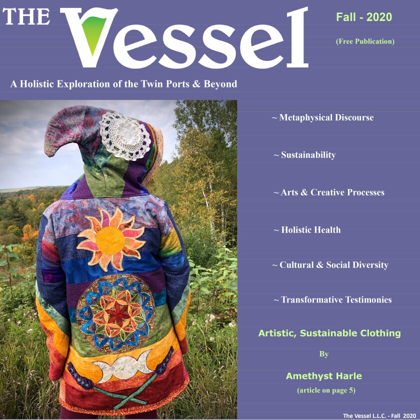 The Fall 2020 Vessel Cover features a bright jacket from Amethyst Harle.