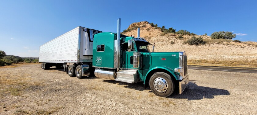 Eric and Krista Norquist's semi tractor-trailer.