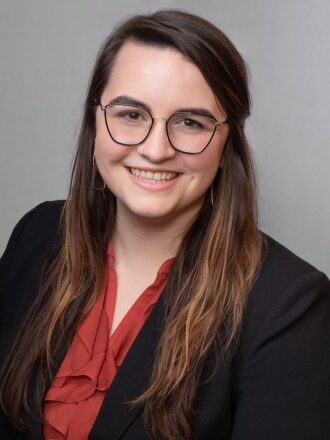 Professional portrait of Sarah Swedburg, business development manager for the Kandiyohi County and city of Willmar Economic Development Commission