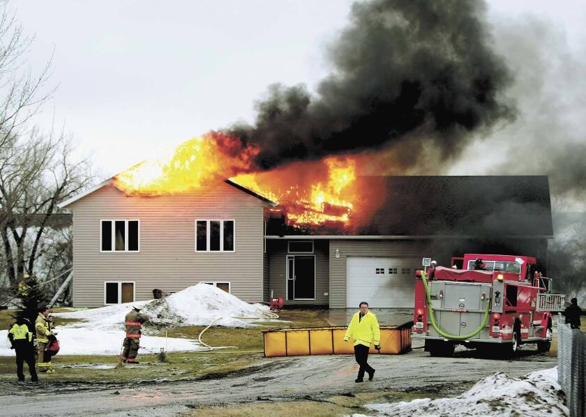 Fire near Glyndon