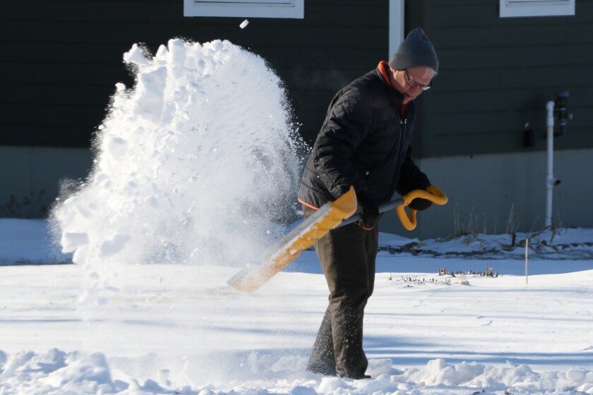 snow shoveling