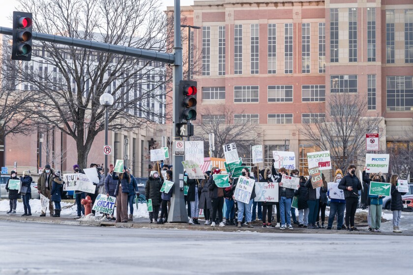 “Preservation over Profit” protest