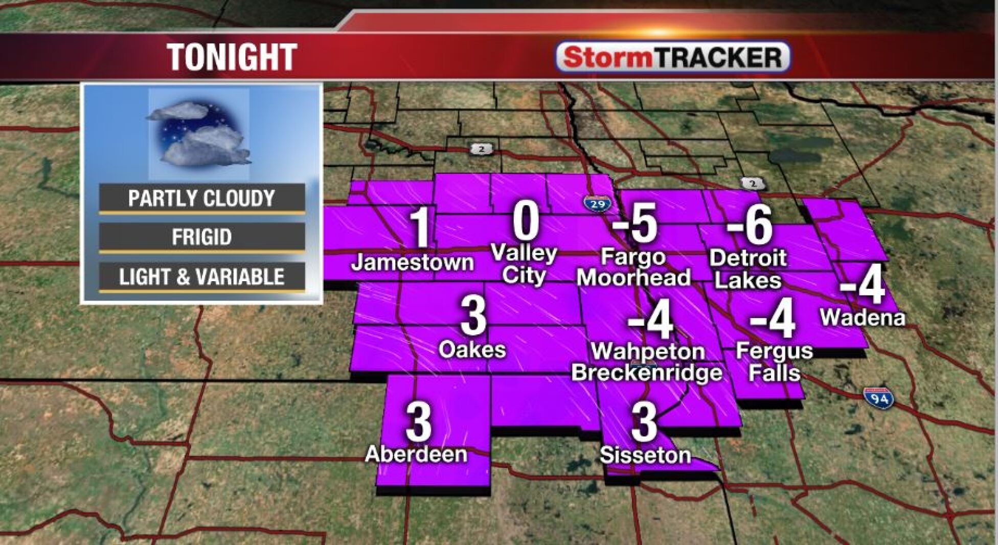 Tracking Cold Temperatures InForum Fargo, Moorhead and West Fargo
