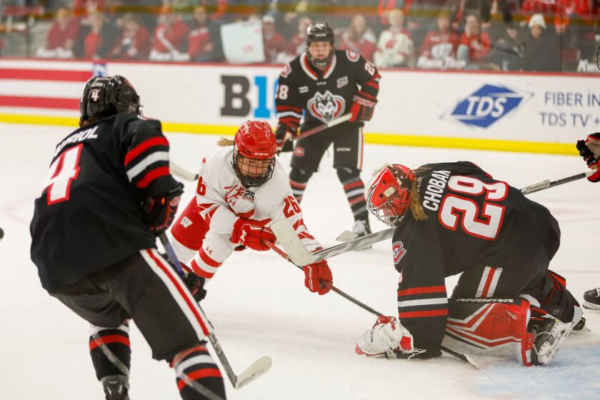 Caroline Harvey delivers Huskies heartbreak in Wisconsin's comefrom