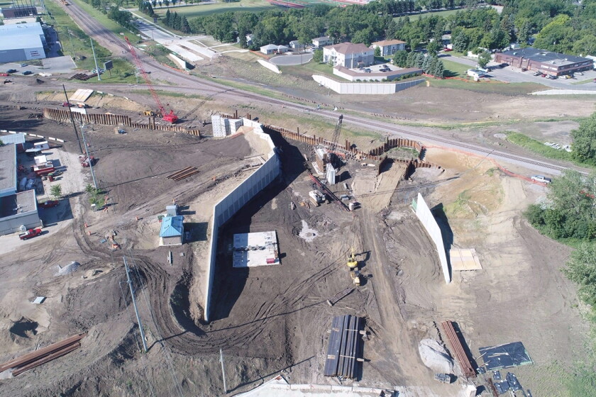 Moorhead Rocks Work on Moorhead underpass back in full swing - InForum | Fargo ...
