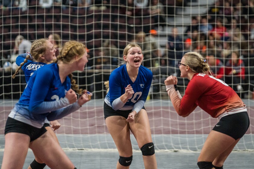 Section 1A, 1AA girls volleyball semifinals