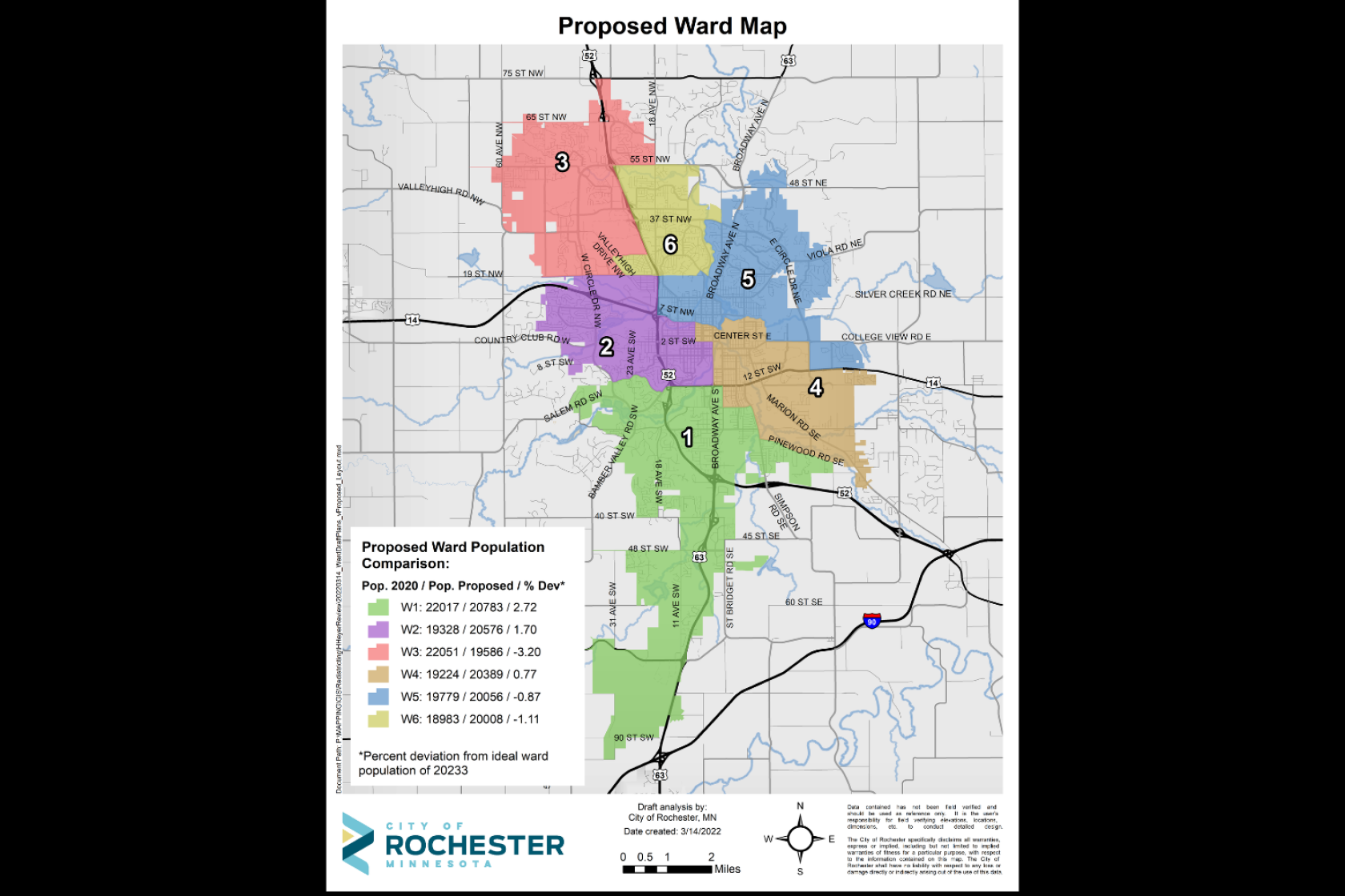 7 things to know about proposed map of new Rochester City Council wards ...