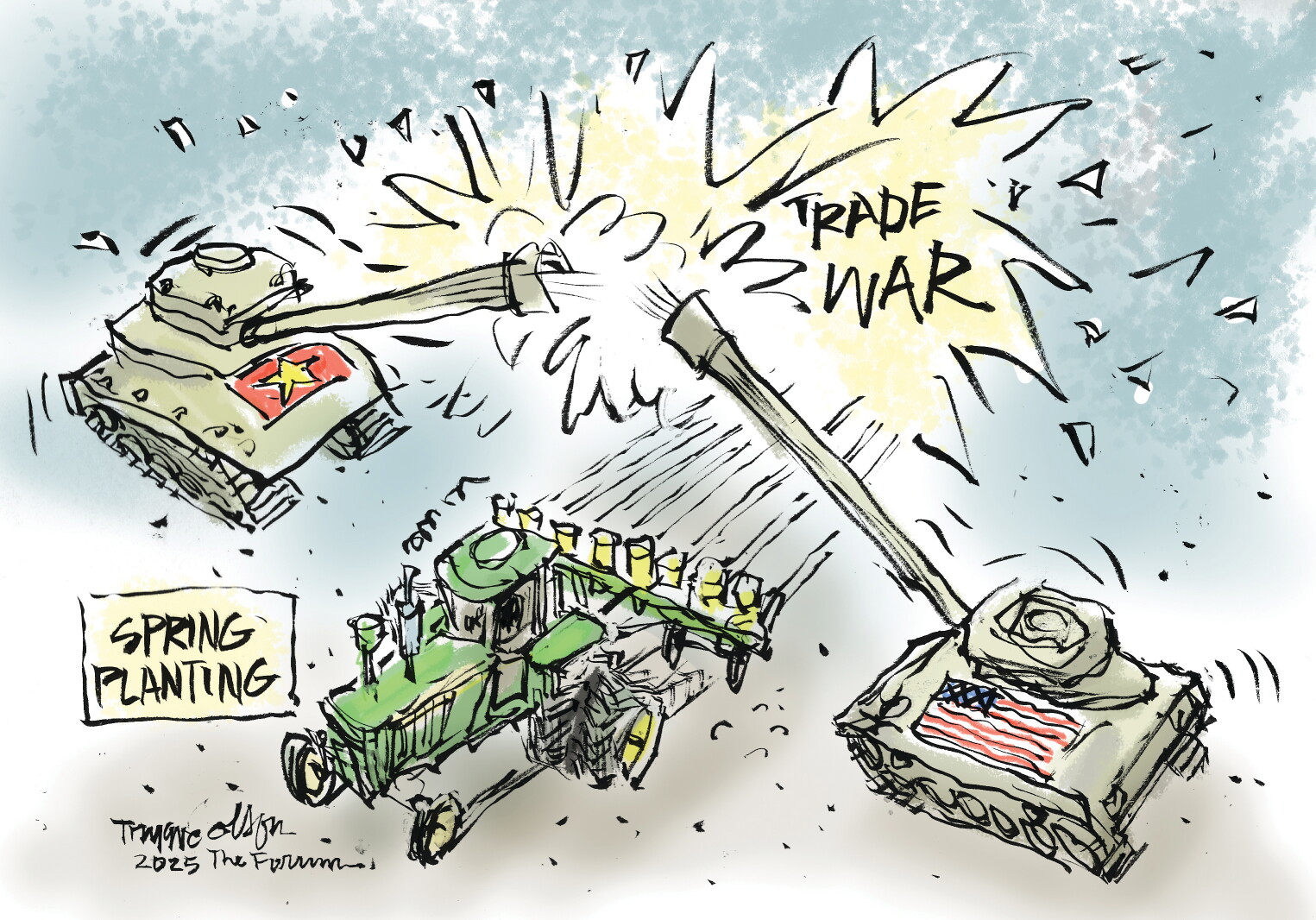 Spring Offensive Cartoon Trygve Olson cartoon: Spring planting - InForum | Fargo, Moorhead and ...