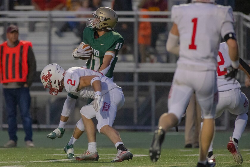 Photos Mayo, Mankato West football on Sept. 30, 2022 Post Bulletin