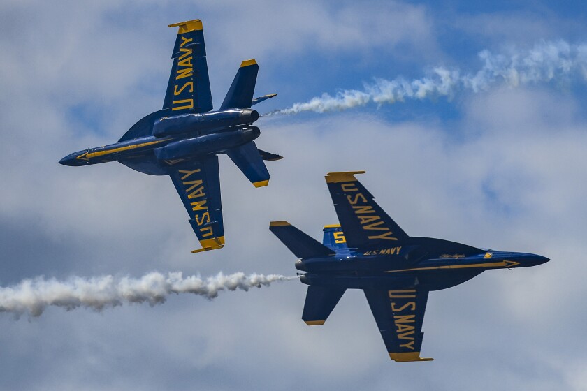 military aircraft on display at airshow