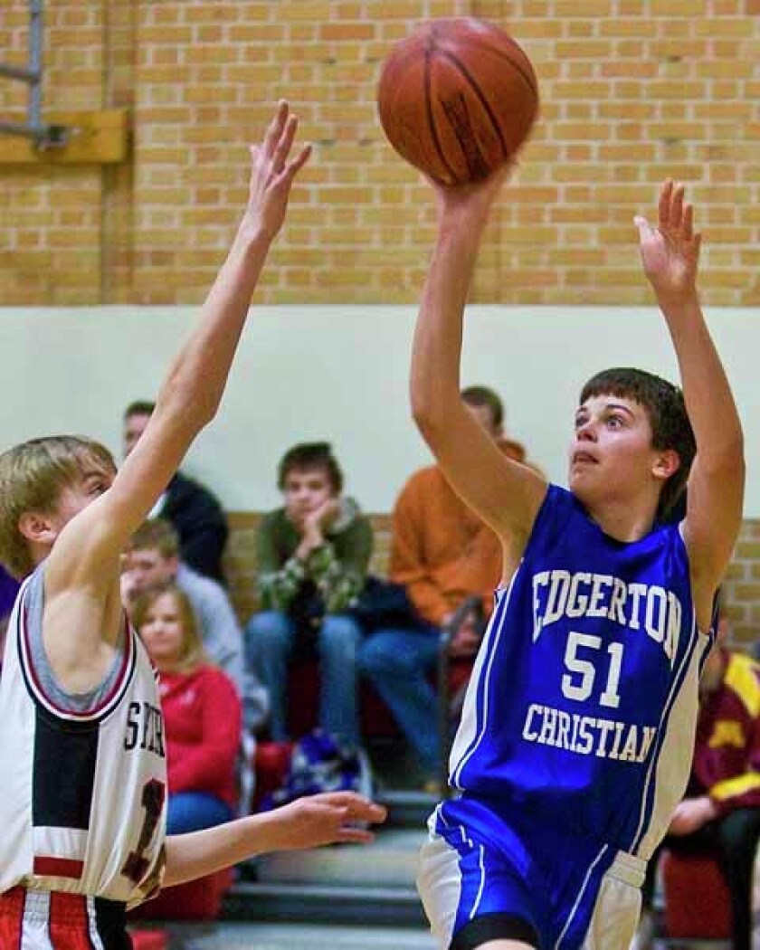 Edgerton Christian's Jay De Boer