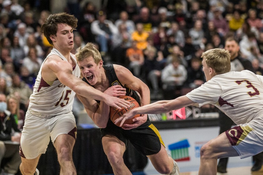 Plainview-Elgin-Millville, Chatfield Section 1AA quarterfinal boys basketball