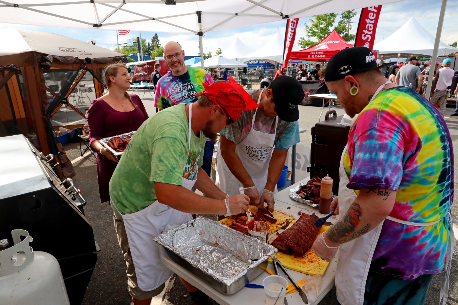 People enjoy Cub Foods Rib Fest during the Brainerd Jaycees Street Fest.