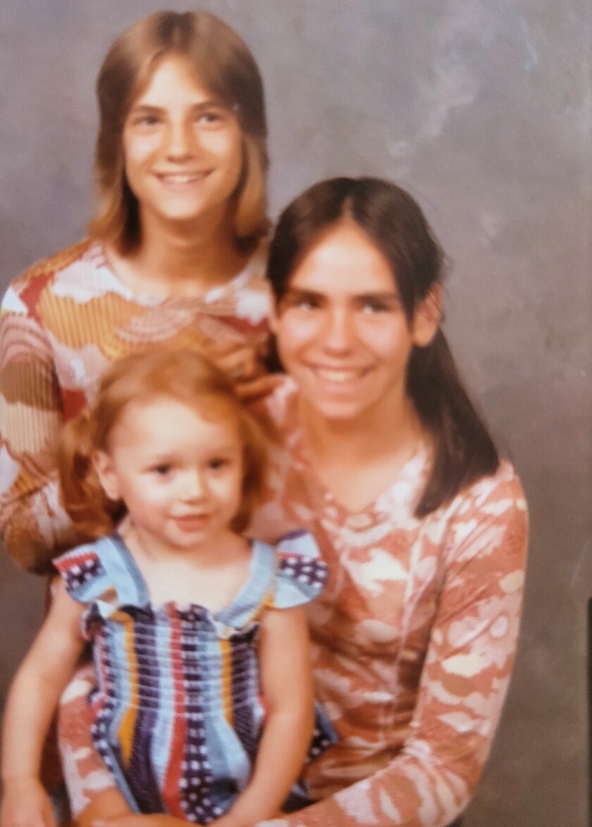Tina Marcotte along with Kathy Hartz, sister, as teenagers.jpg
