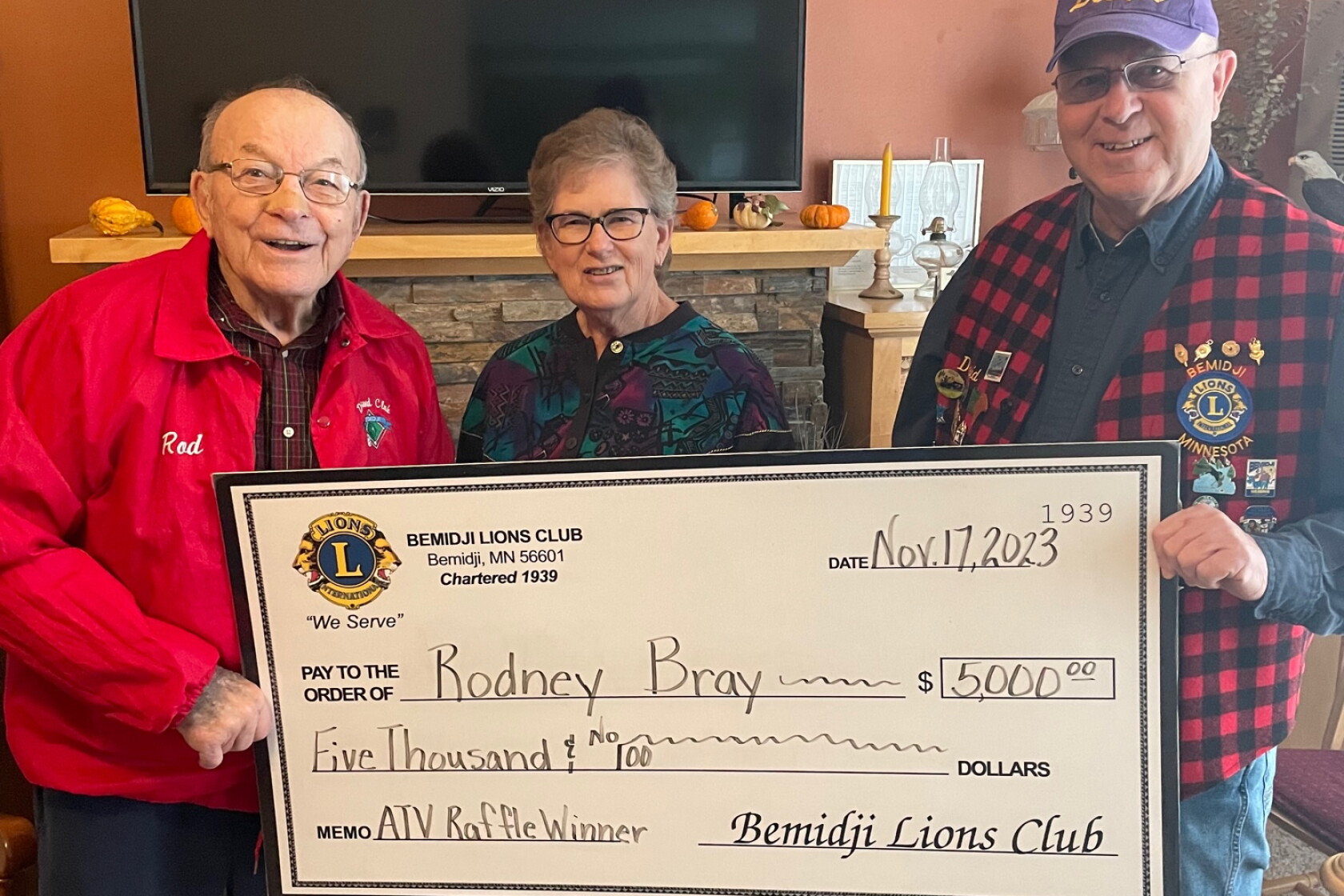 Rodney Bray wins Bemidji Lions Polaris ATV Raffle - The Bemidji Pioneer ...