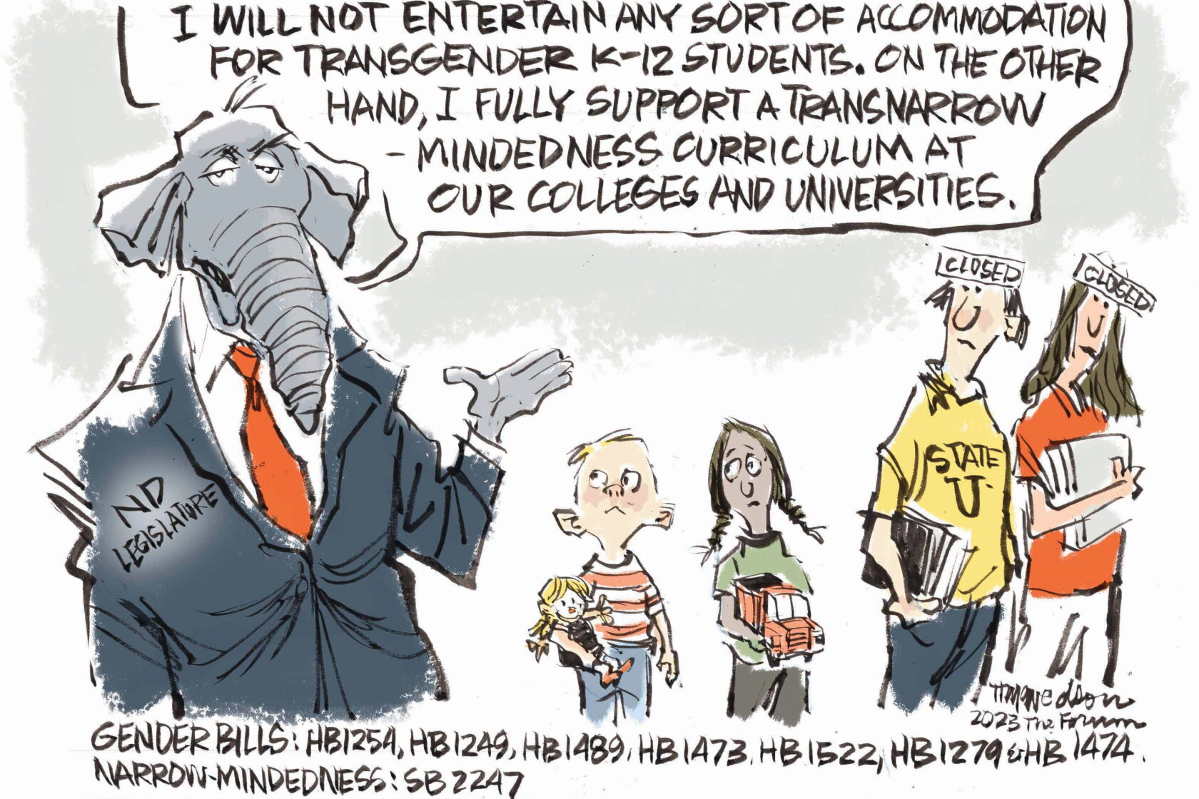 Trans Ed Trygve Olson cartoon: A trans education - InForum | Fargo, Moorhead and ...