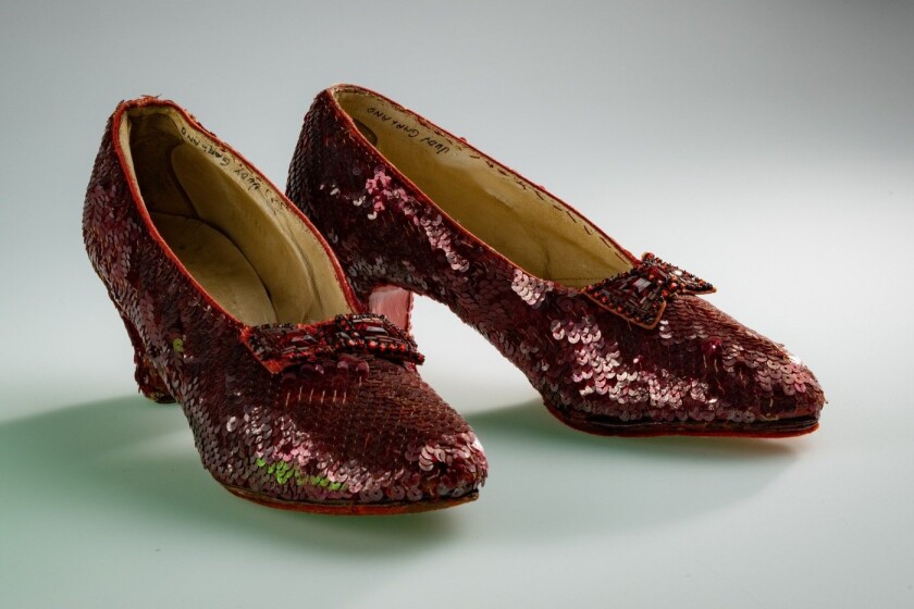 Ruby slippers worn by Judy Garland in 'Wizard of Oz' sell for record ...
