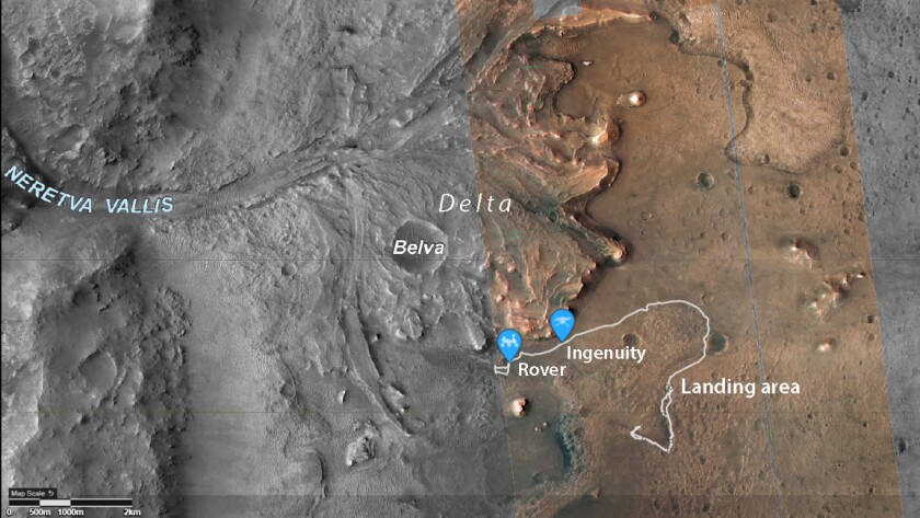 Rover at the delta