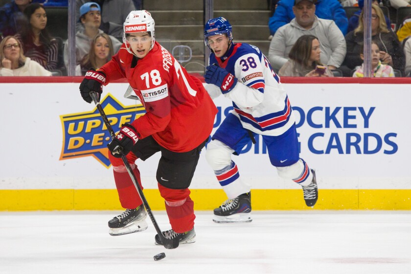 USA vs. Switzerland World Junior Hockey